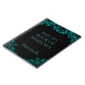 Carnet de livre d'ombres de sorcière personnalisée (Côté gauche)