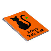 Carnet de livre épell de chat noir (Côté Droit)