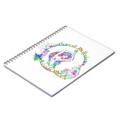 Carnet de logo de fleur d'édition limitée (Côté gauche)