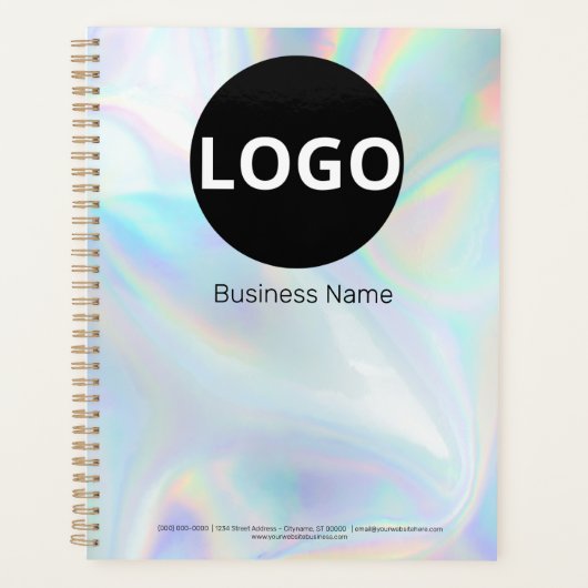 Carnet de logo Holographique personnalisé (Devant)