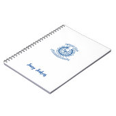 Carnet de logo personnalisé, nom Customisé (Côté gauche)