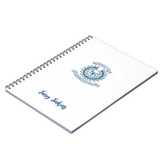Carnet de logo personnalisé, nom Customisé (Côté gauche)