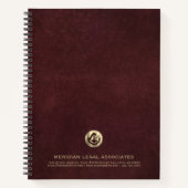 Carnet de logo personnalisé pour les avocats (Devant)