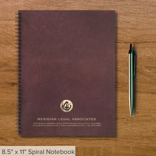 Carnet de logo personnalisé pour les avocats