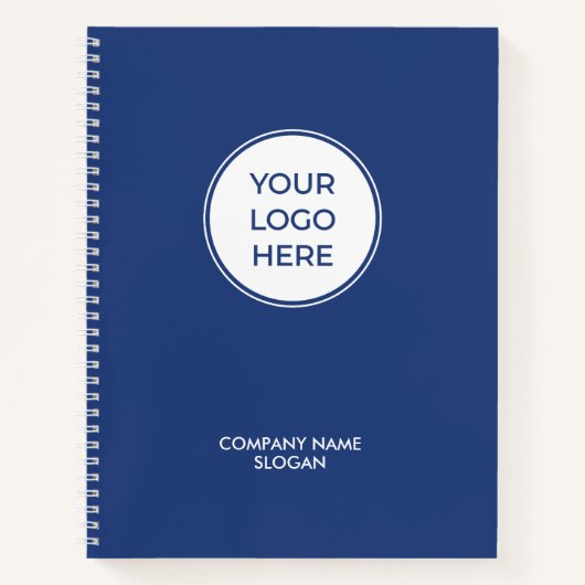 Carnet de logo simple Blue Business (Devant)
