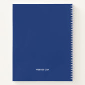 Carnet de logo simple Blue Business (Dos)
