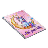 Carnet de lune de licorne de bébé (Côté Droit)