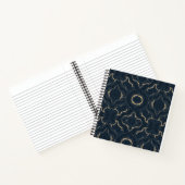 Carnet de luxe abstrait Marbre Or Navy (Intérieur)