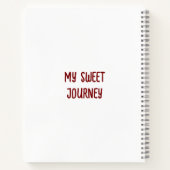 Carnet de luxe customisé à la fraise fraise (Dos)