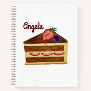 Carnet de luxe customisé à la fraise fraise
