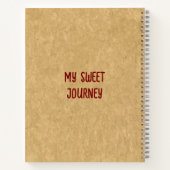 Carnet de luxe customisé à la fraise fraise (Dos)