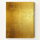 Carnet de luxe en feuille d'or (Dos)