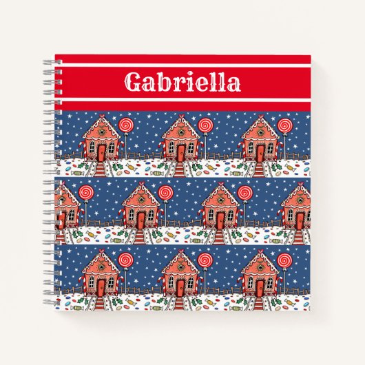Carnet de maison en pain d'épice personnalisé (Devant)