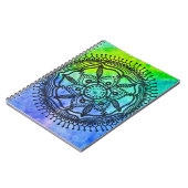 Carnet de mandala d'éclaboussure d'aquarelle (Côté gauche)