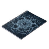 Carnet de Mandala en bleu profond (Côté gauche)