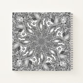 Carnet de mandala en feuille rouge (Dos)