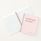 Carnet de manifeste rose simple (Intérieur)
