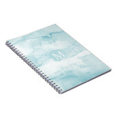 Carnet de marbre bleu apaisant de pastel de (Côté Droit)