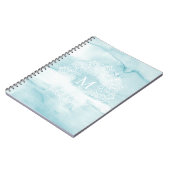 Carnet de marbre bleu apaisant de pastel de (Côté gauche)