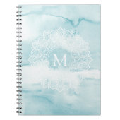 Carnet de marbre bleu apaisant de pastel de (Devant)