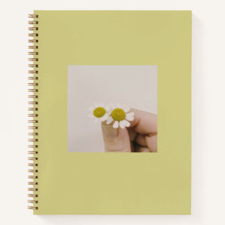 Carnet de marguerite minimaliste | Journal Spiral