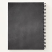 Carnet de mariage de recette Noir Blanc (Dos)