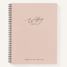 Carnet de mariage rose blush pink Plans