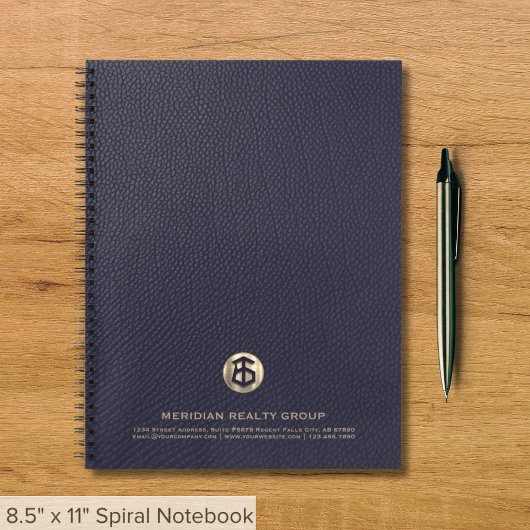 Carnet de marque avec logo pour immobilier