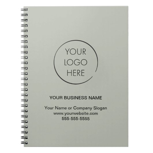 Carnet de marque Logo Entreprise d'affaires (Devant)