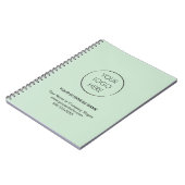 Carnet de marque Logo Entreprise d'affaires (Côté gauche)