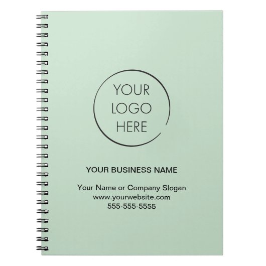 Carnet de marque Logo Entreprise d'affaires (Devant)