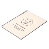 Carnet de marque Logo Entreprise d'affaires (Côté gauche)