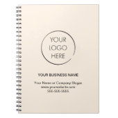 Carnet de marque Logo Entreprise d'affaires (Devant)