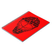 Carnet de masque de gardien de hockey (Côté gauche)
