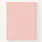 Carnet de mémoire pour fille rose (Dos)