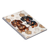 Carnet De mignons amis dachshund (Côté Droit)