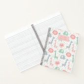 Carnet De mignons animaux de la jungle sur blanc (Intérieur)