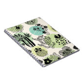 Carnet De mignons cactus en fleurs. Patch transparent à m (Côté Droit)