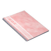 Carnet de monogramme de roses pâles (Côté Droit)