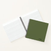 Carnet de monogramme d'olive minimal professionnel (Intérieur)