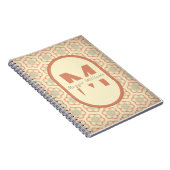 Carnet de monogramme moderne personnalisé (Côté Droit)