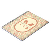 Carnet de monogramme moderne personnalisé (Côté gauche)