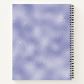 Carnet de monogramme violet à huile de script mode (Dos)