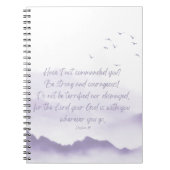 Carnet de montagnes d'aquarelle violette (Devant)