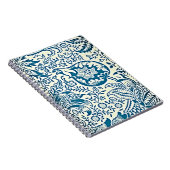 Carnet de Motif Vintage indien bleu et blanc (Côté Droit)