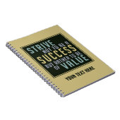 Carnet de motivation de succès et de valeur (Côté Droit)