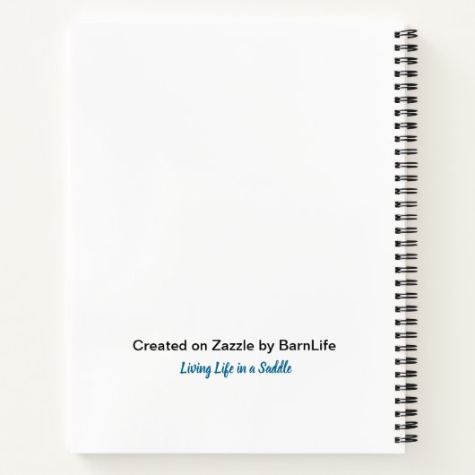 Carnet de motivation équestre (Dos)