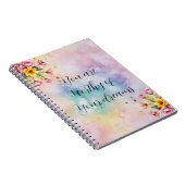 Carnet de Motivation Floral | Pastel Esthétique (Côté Droit)