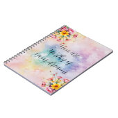 Carnet de Motivation Floral | Pastel Esthétique (Côté gauche)