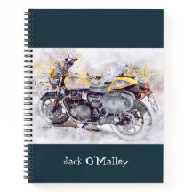 Carnet de moto vintage classique